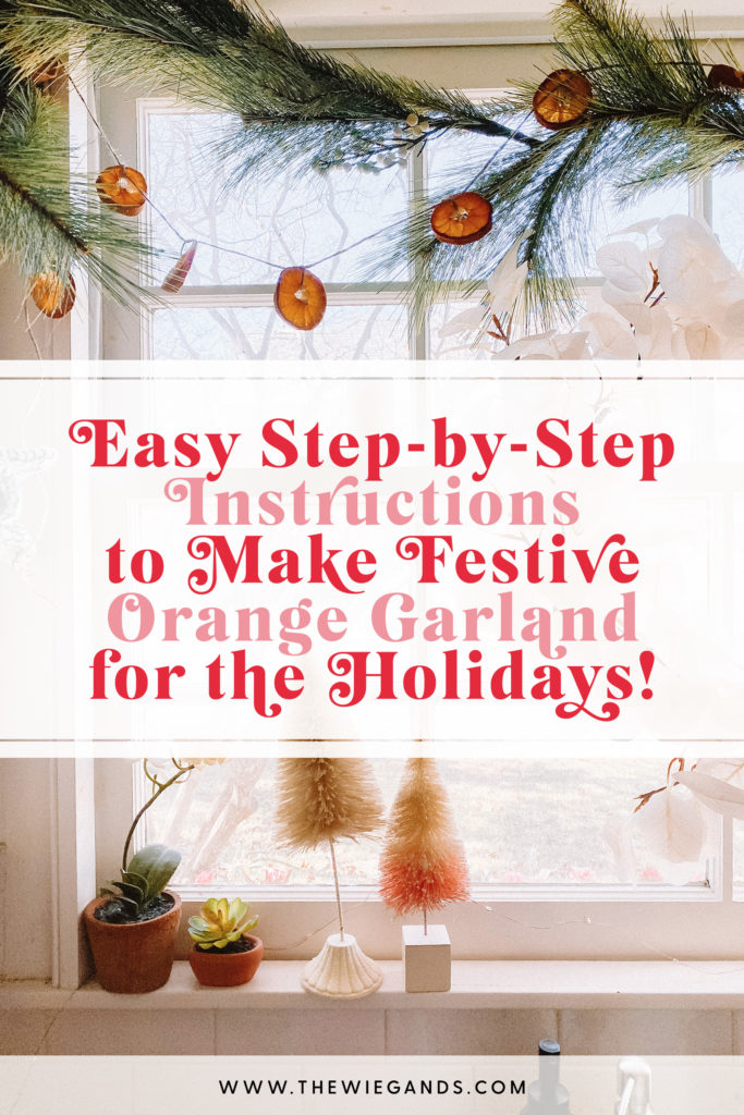 Make Festive Orange Garland For The Holidays Easy Step By Step