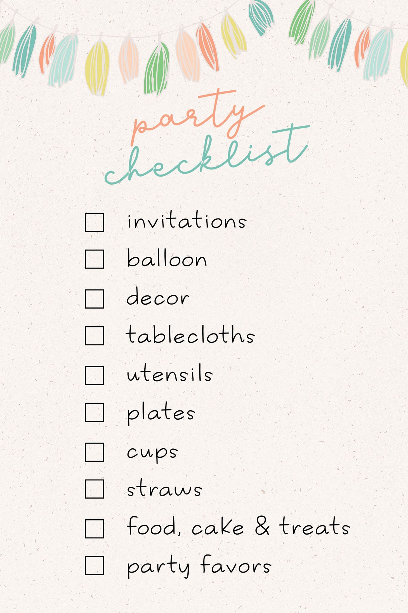 Cake Decorating Supplies Checklist