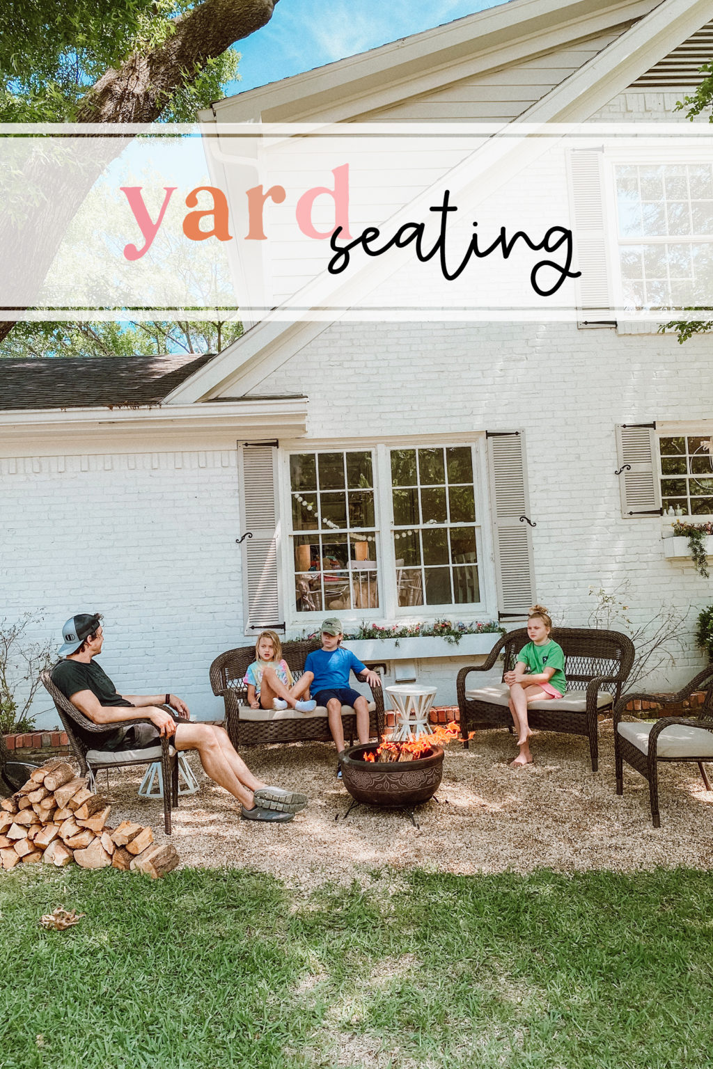 Outdoor Seating project - Casey Wiegand of The Wiegands