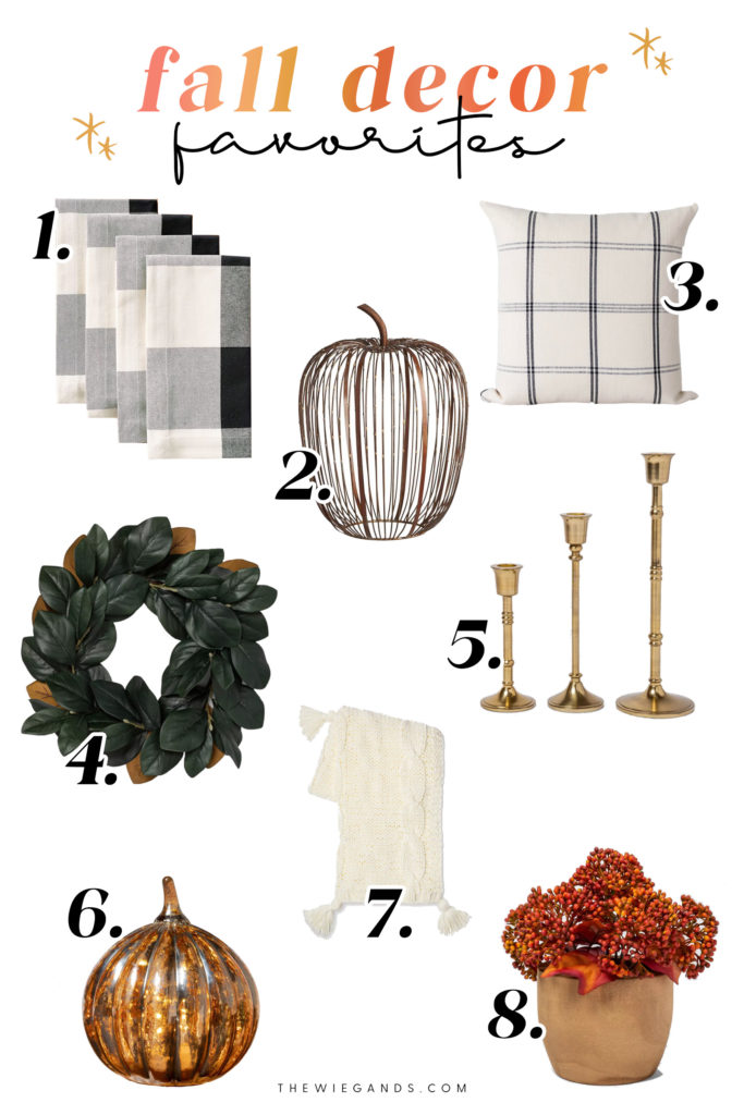 Fall Decor Favorites - Casey Wiegand of The Wiegands