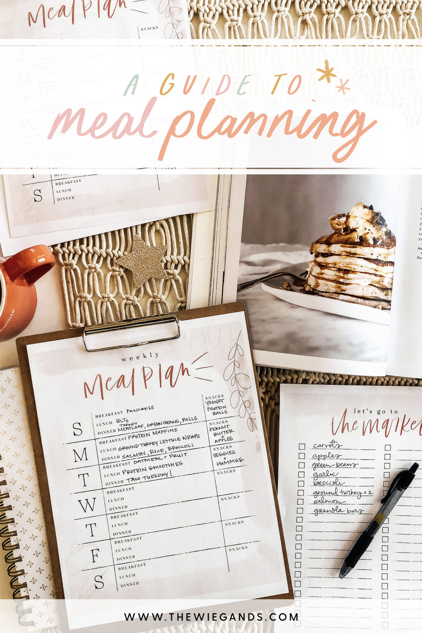 A Guide to Meal Planning - Casey Wiegand of The Wiegands