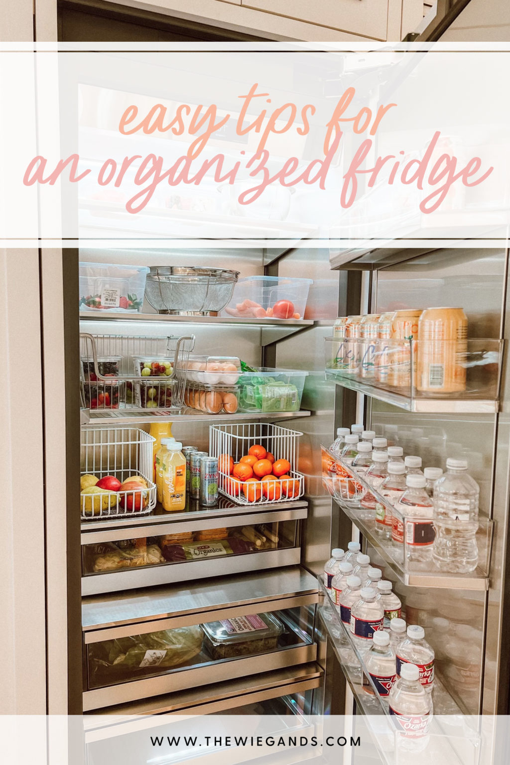 Fridge Organization Ideas - Casey Wiegand Of The Wiegands