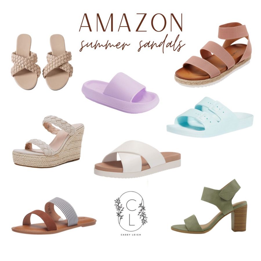 amazon fashion, summer sandals, casey wiegand style 