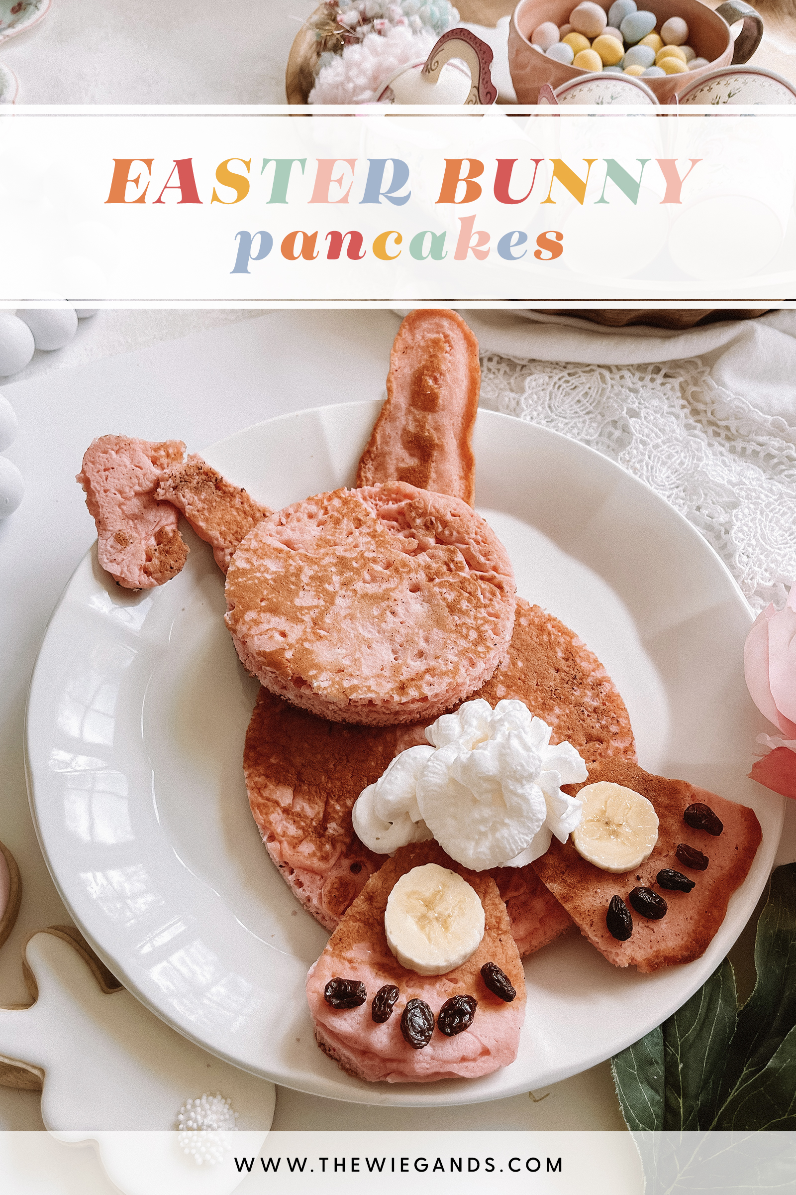 easter ideas bunny pancakes