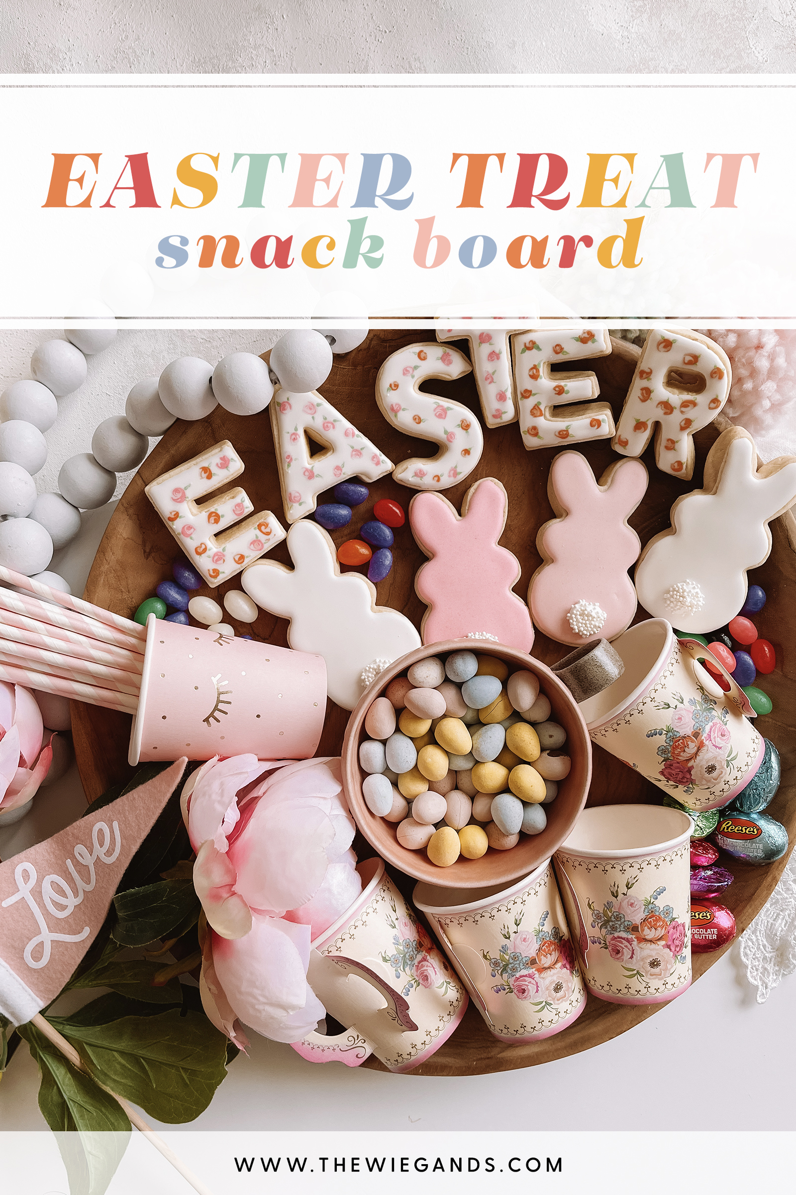 easter ideas treat snack board