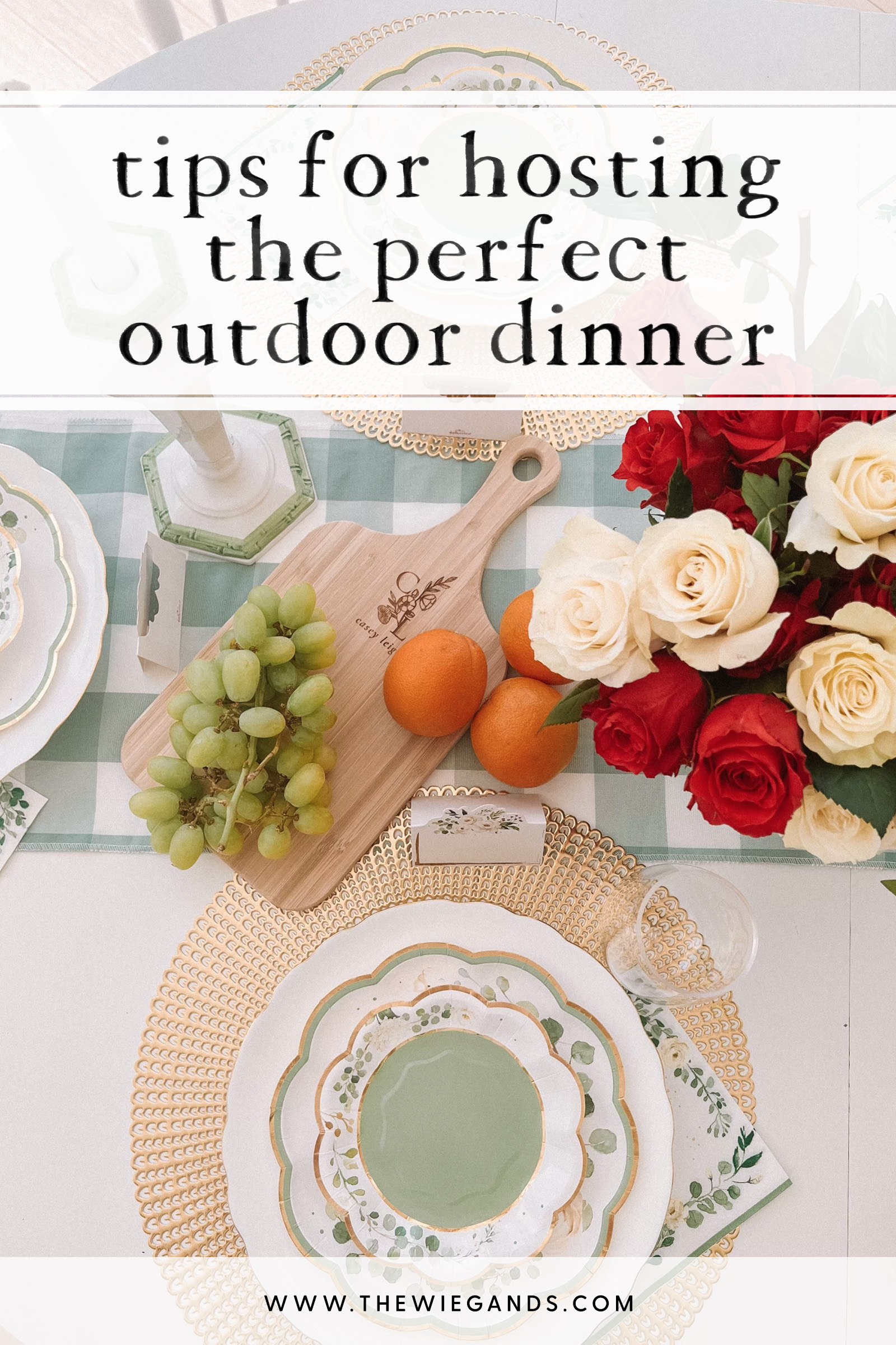 outdoor dinner party 