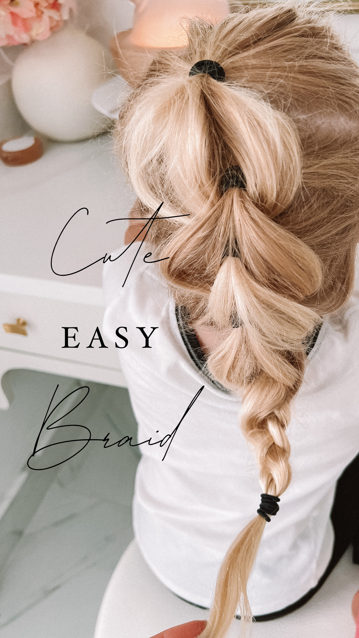 easy braided ponytail for kids