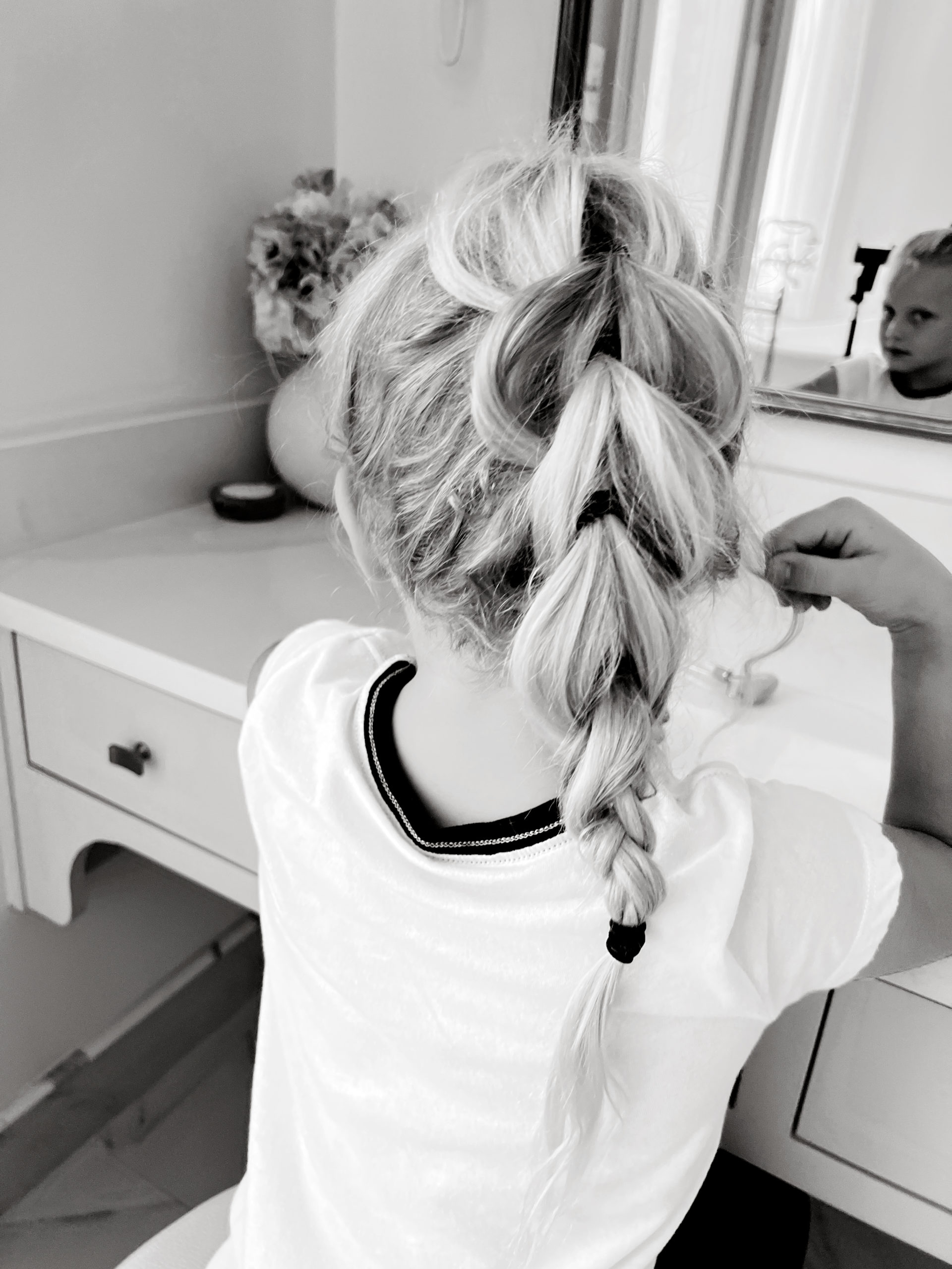 easy braided ponytail simple