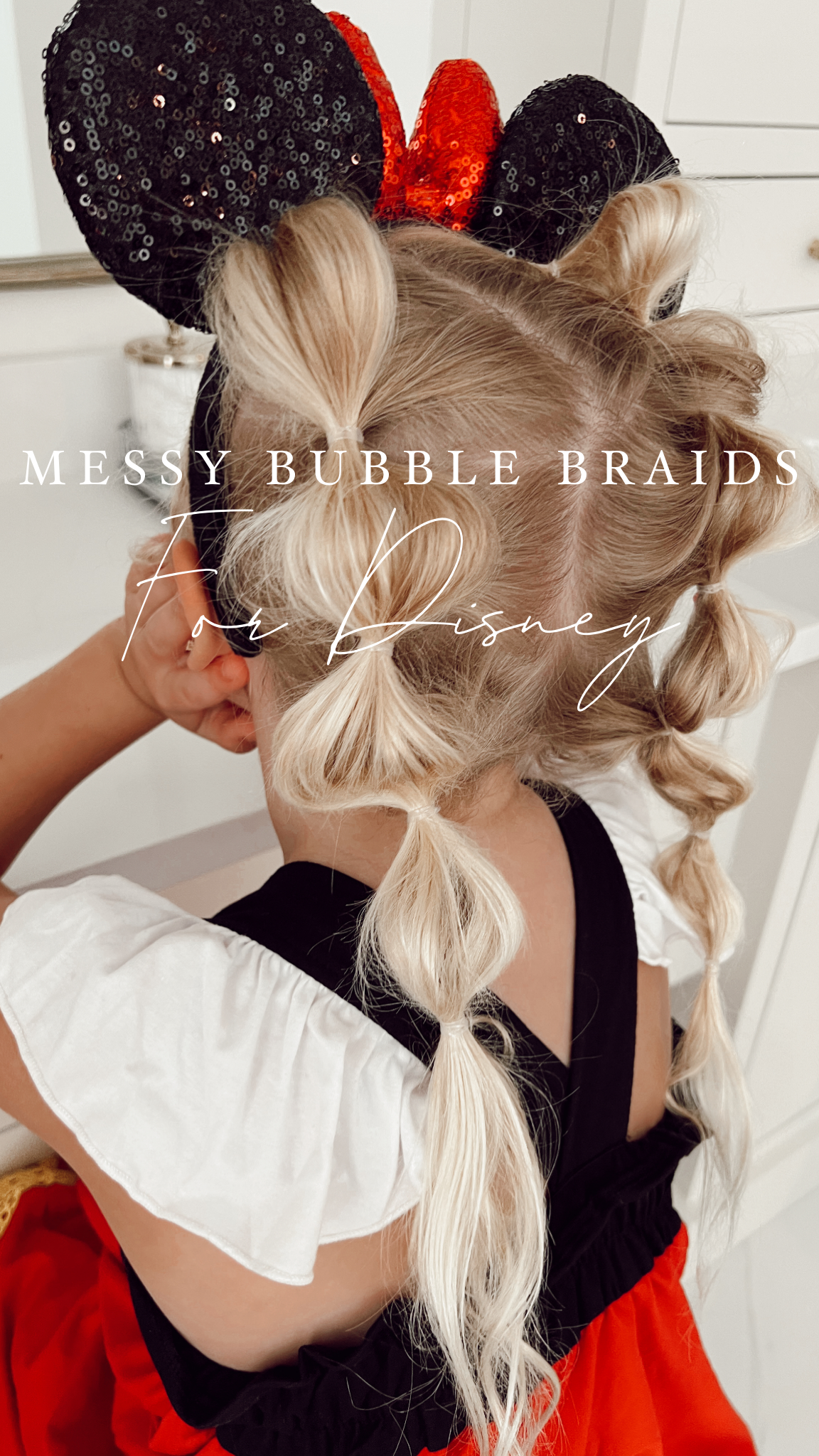 bubble braids little girl