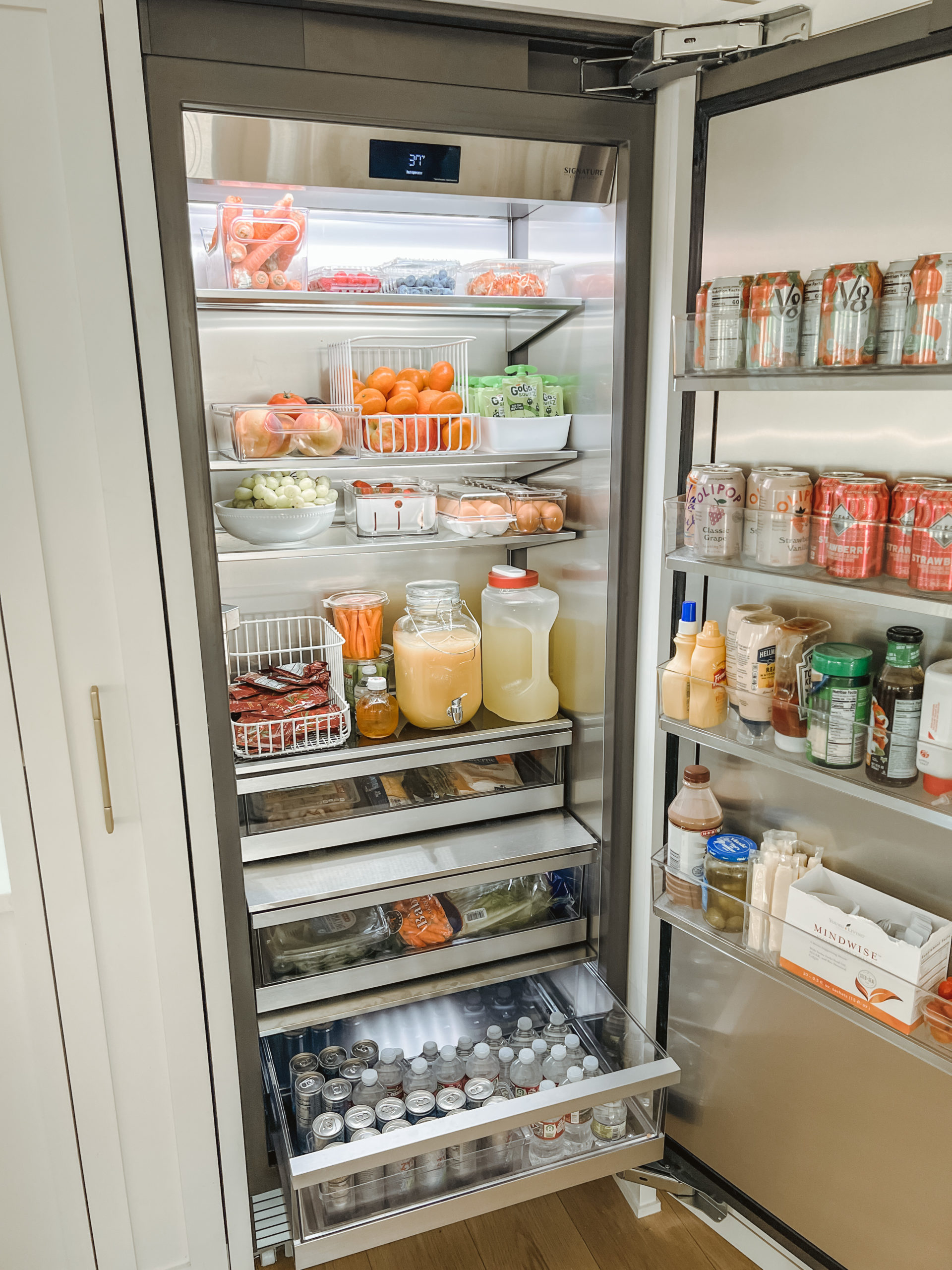 fridge organization tips casey wiegand