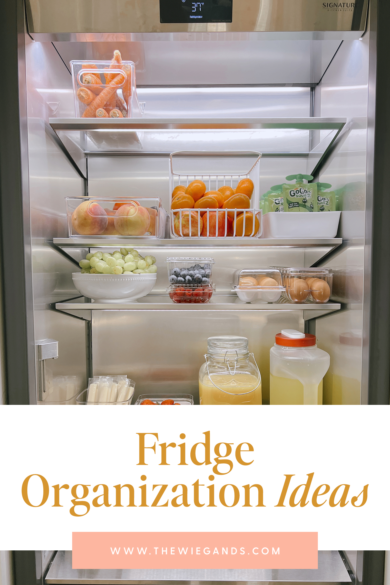 fridge organization tips pin