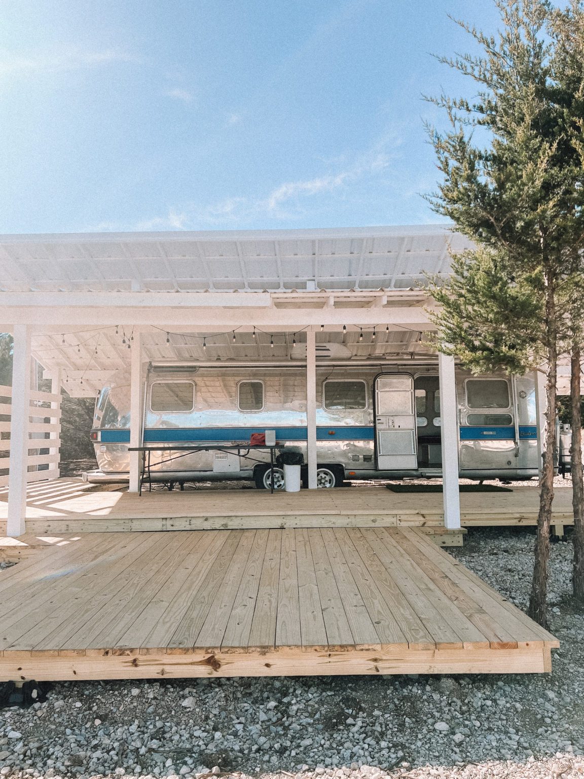 Airstream Covered Deck Reveal - Casey Wiegand of The Wiegands