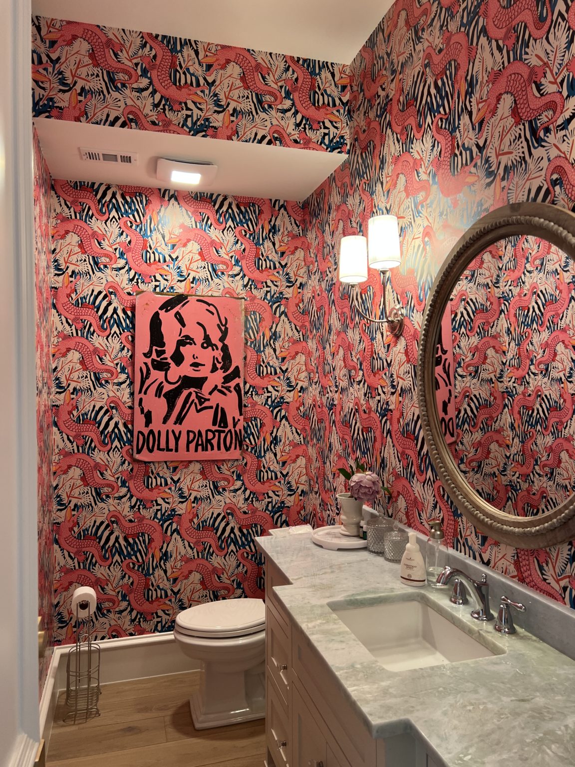 Powder Bathroom Reveal - Casey Wiegand of The Wiegands