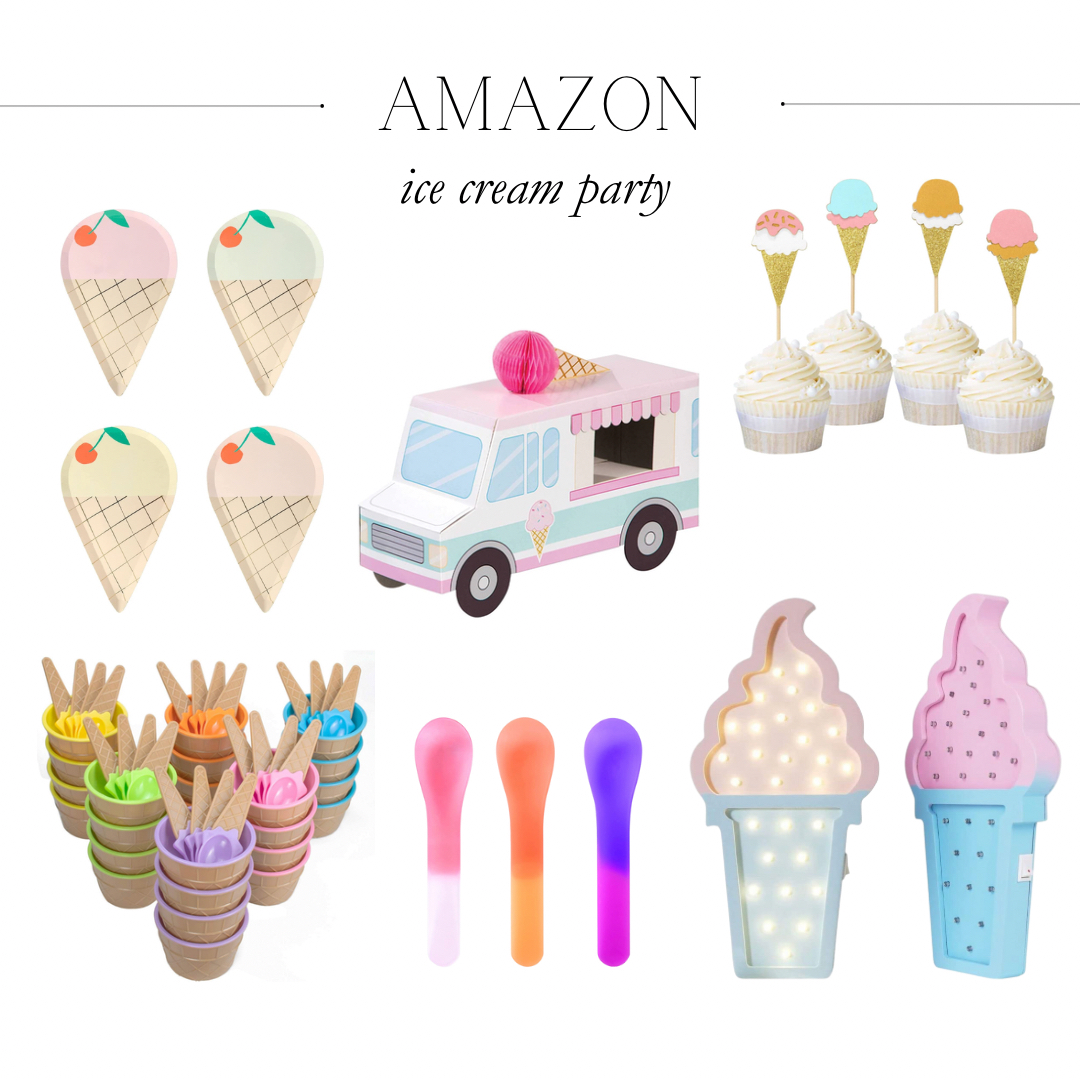 ice cream cone balloon sticks amazon
