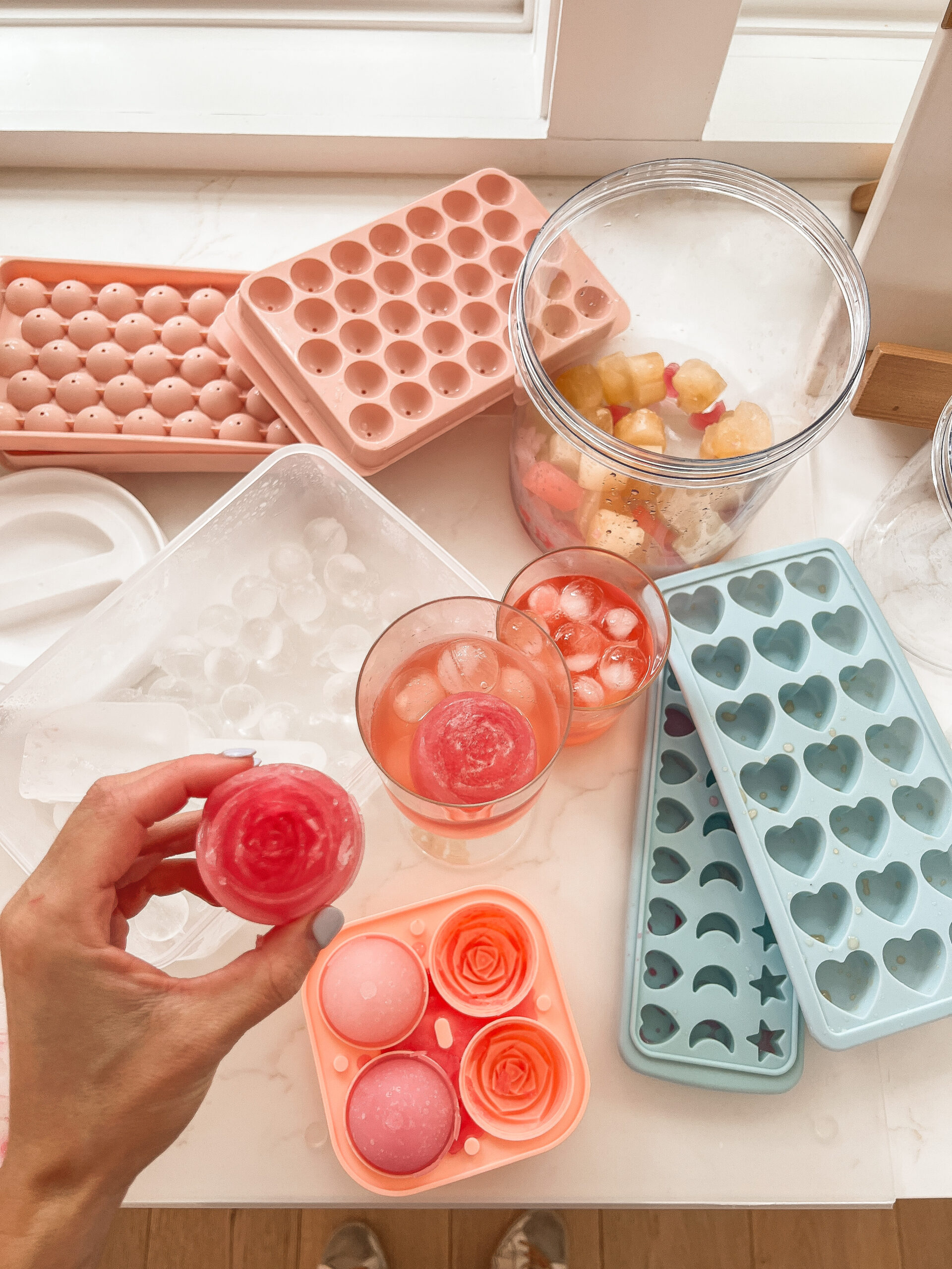 flavored ice cubes for water
