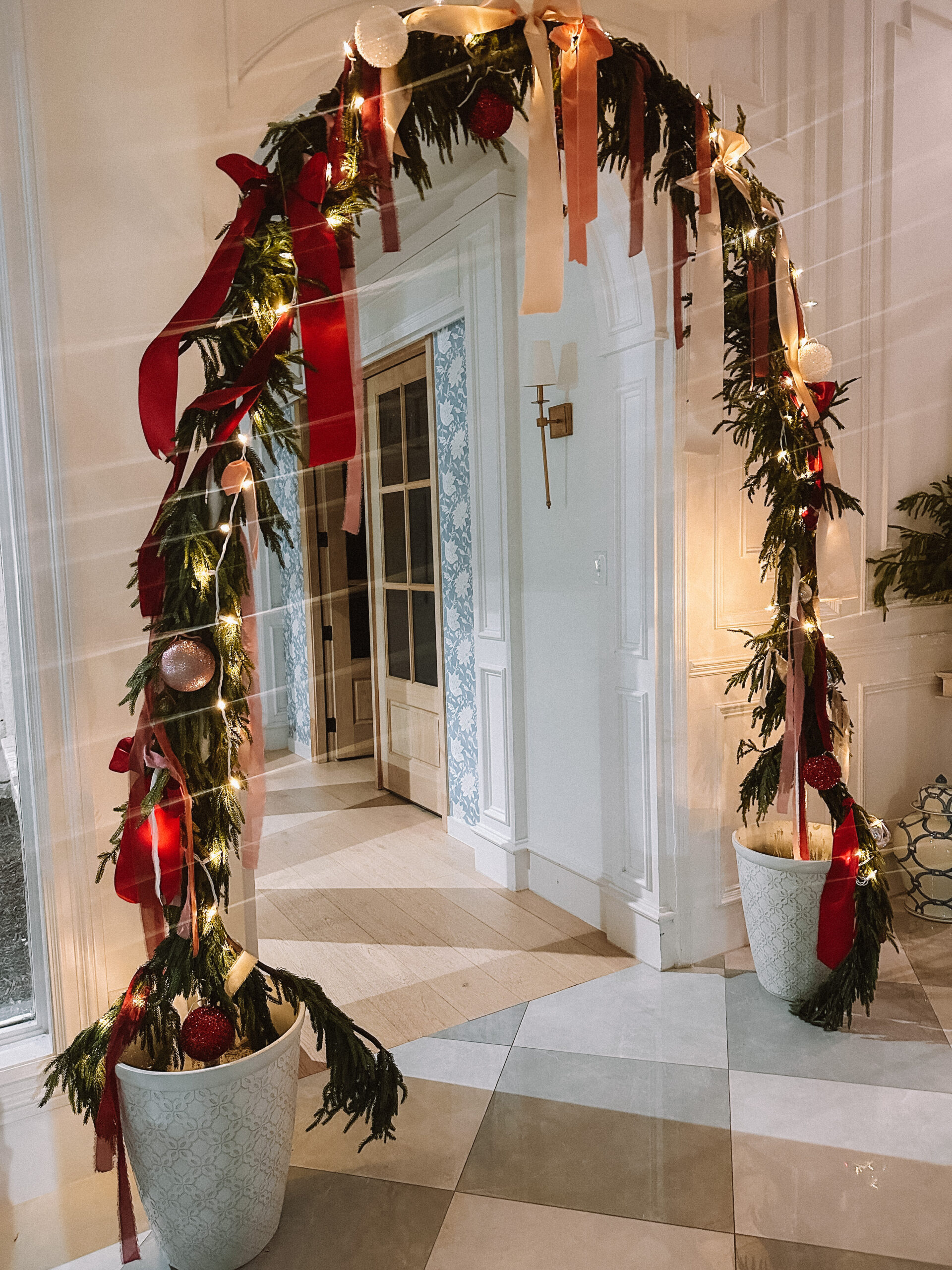 holiday ribbon wreath