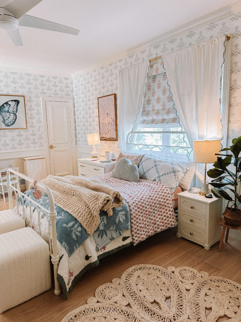 Girls Bedroom Ideas With Wallpaper - Casey Wiegand of The Wiegands