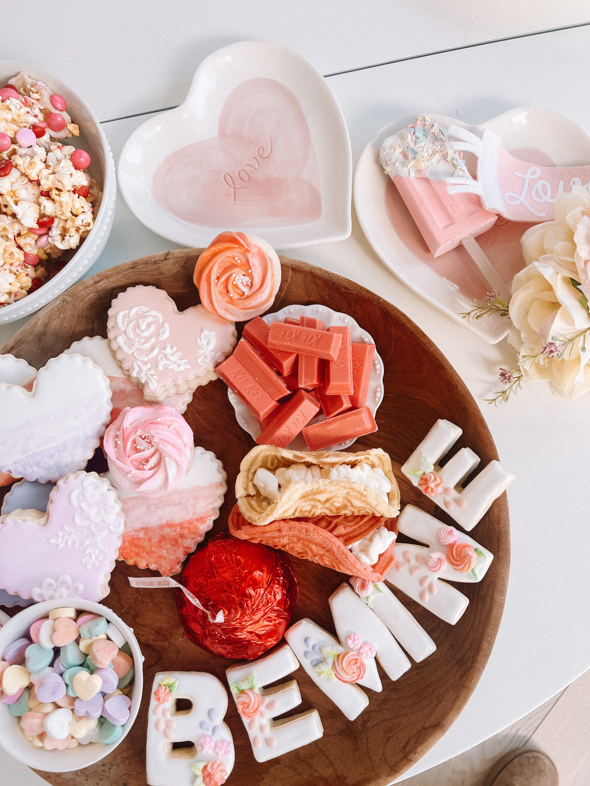 Valentines Day charcuterie board