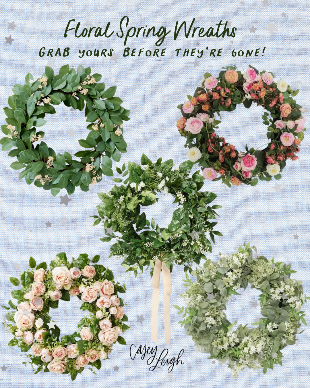 floral spring wreaths