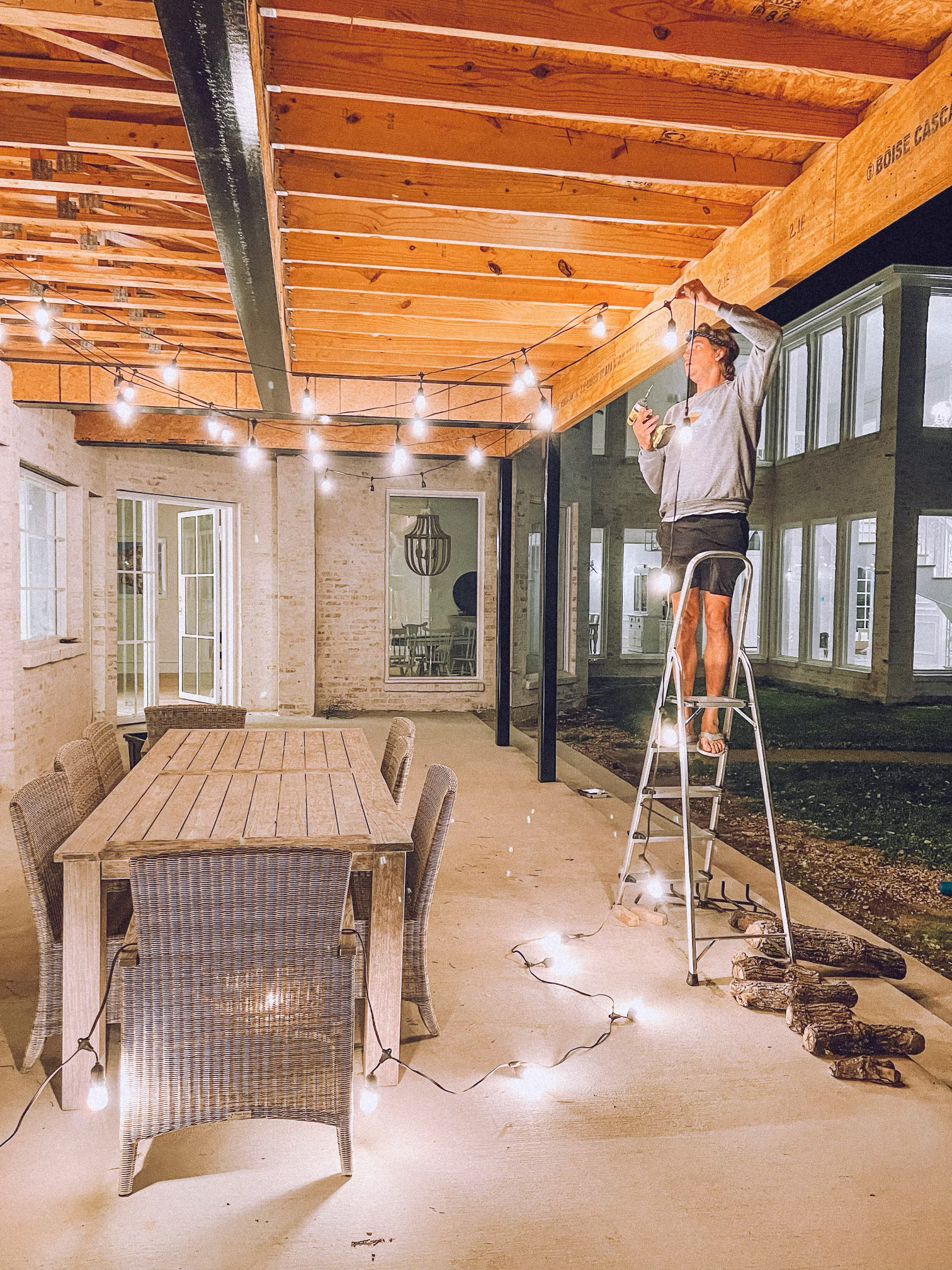 casey wiegand outdoor dinner party summer nights