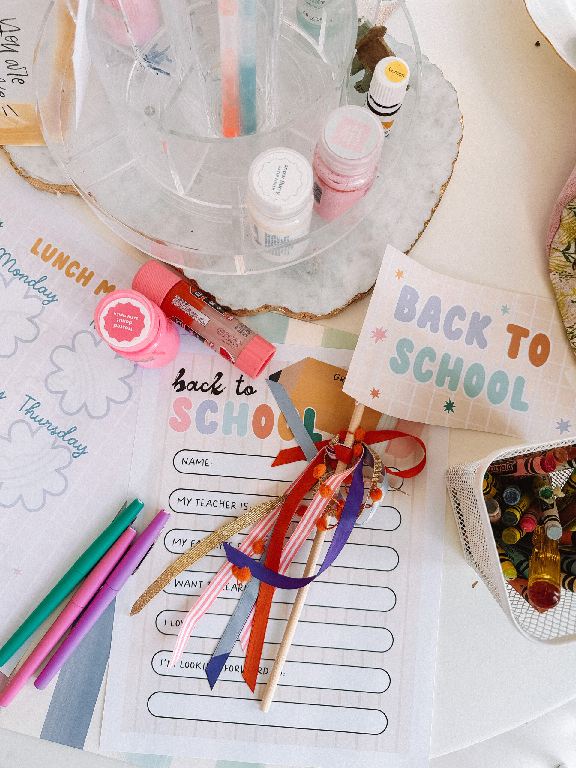 back to school printables