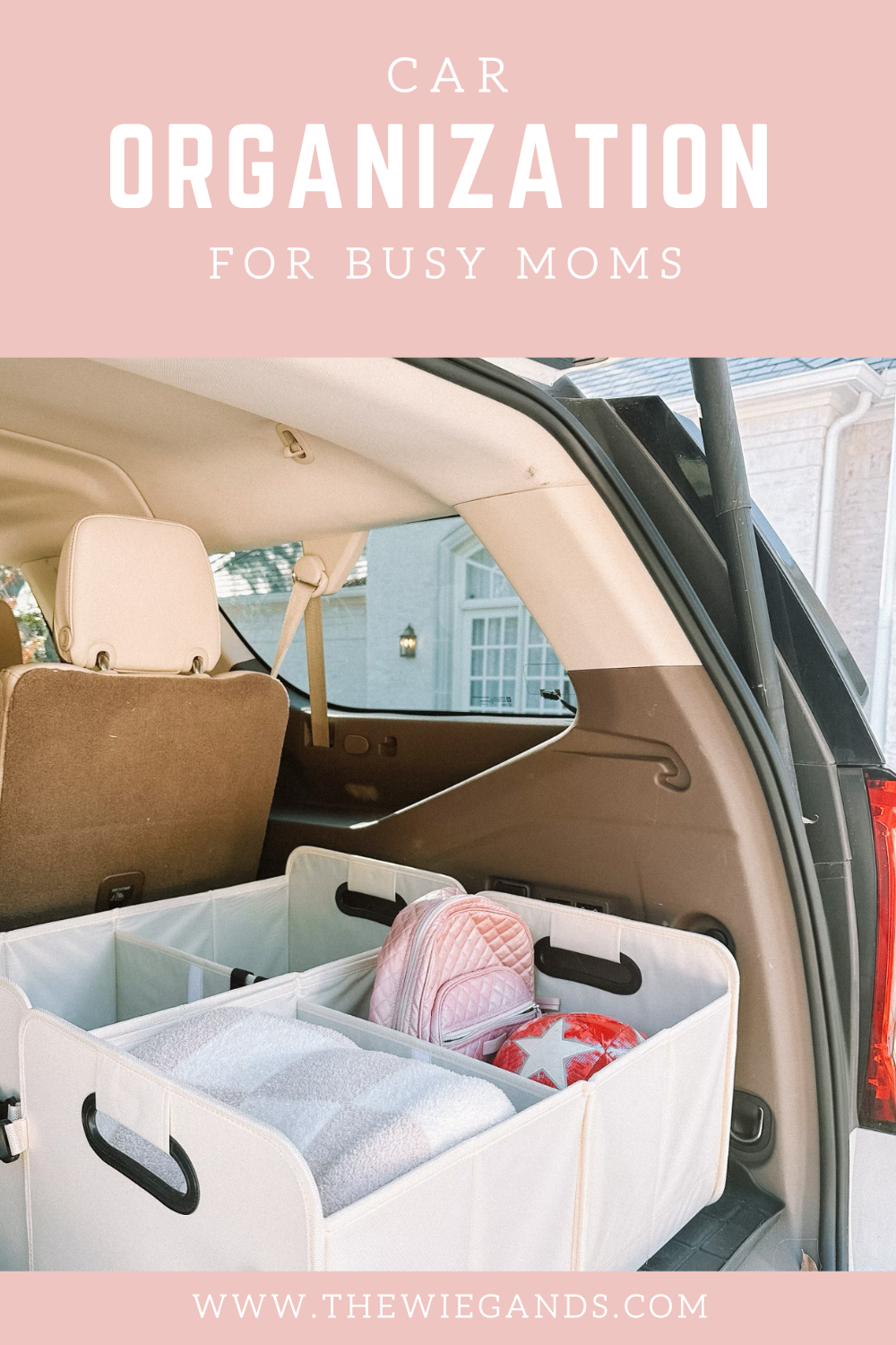 car organization for busy moms