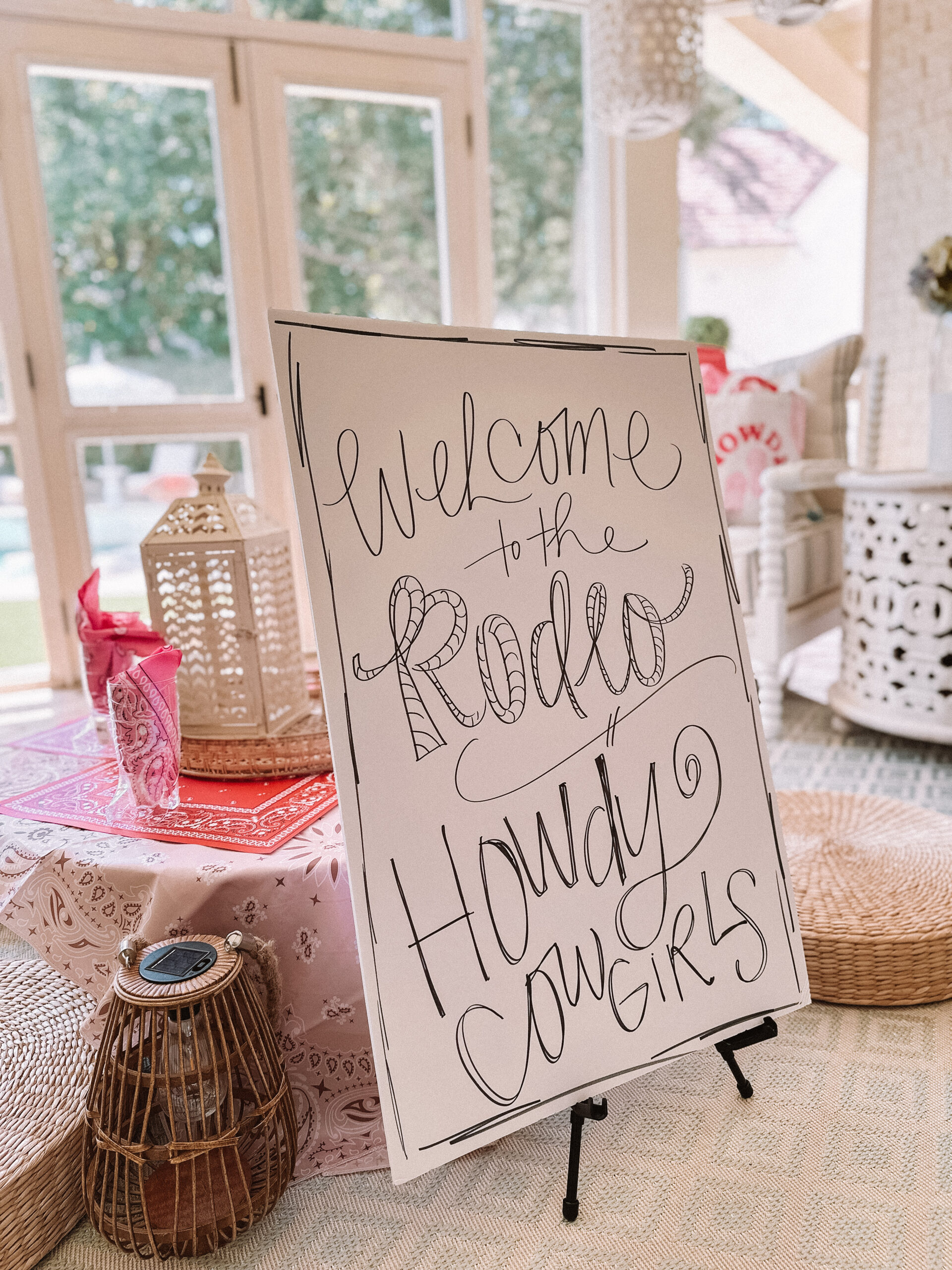 cowgirl party decoration