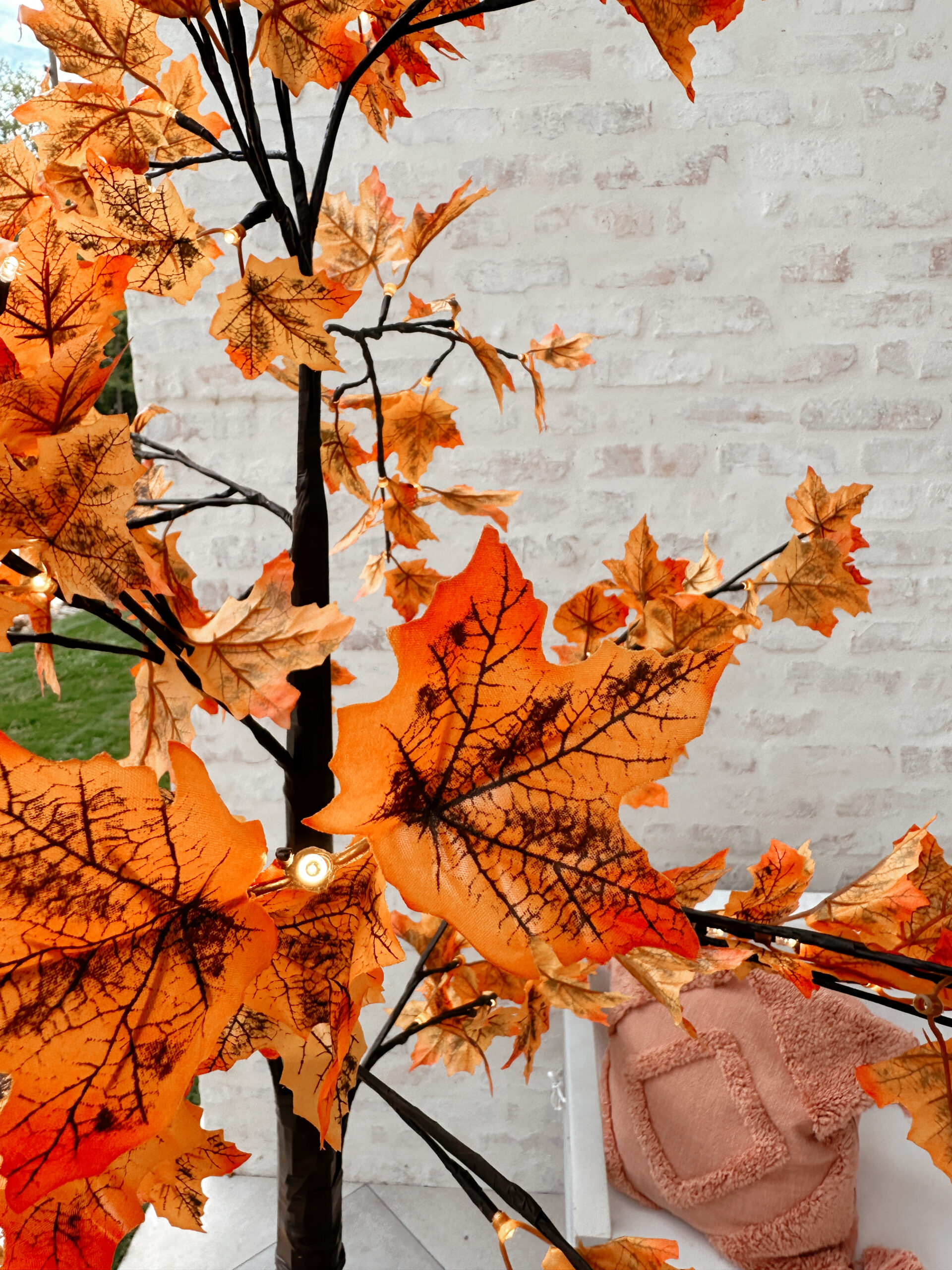 faux fall tree decor 