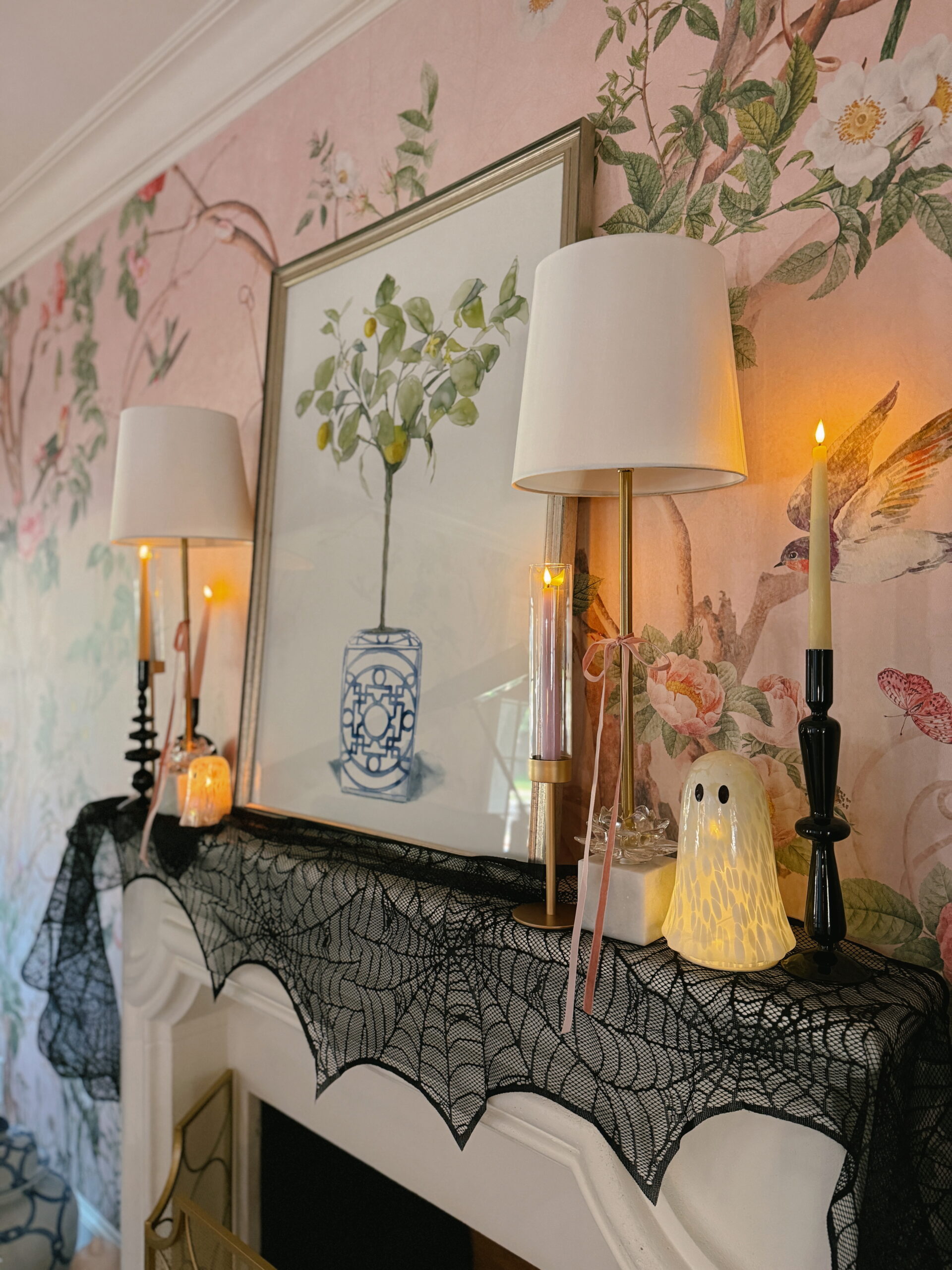 halloween mantle